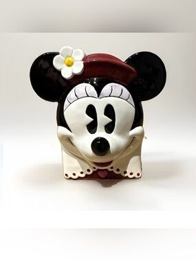 Vintage Disney Enesco Minnie Mouse Ceramic Planter Vase
